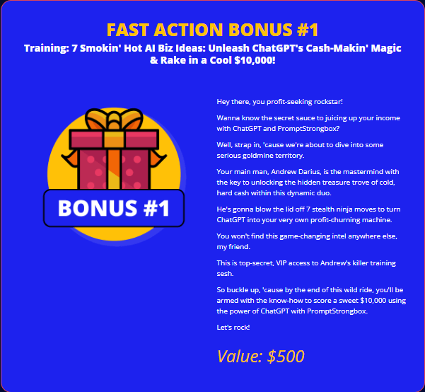 AI Prompt Ace Bonuses