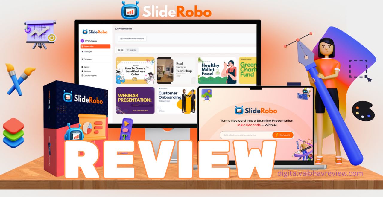 SlideRobo Review: Turn Words into Pro Slides in 60 Seconds!
